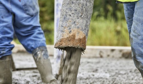 concrete through pump